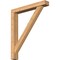 Ekena Millwork Traditional Block Smooth Bracket w/ Offset Brace, Western Red Cedar, 5 1/2"W x 38"D x 44"H BKT0604X38X44TRA05SWR - alternate 1